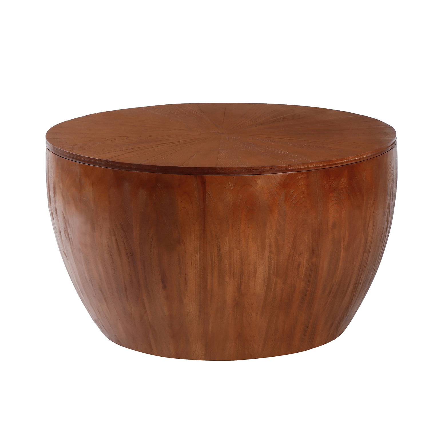 Bybafun YB9300071 Finished Fir Wood Rustic Coffee Table with Storage
