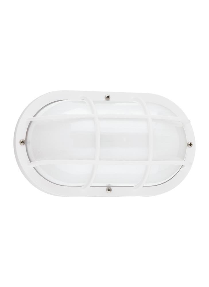Generation Lighting 89806EN3-15 Bayside 1 -Light 5.0000-in H Satin White Hardwired Outdoor Wall Light