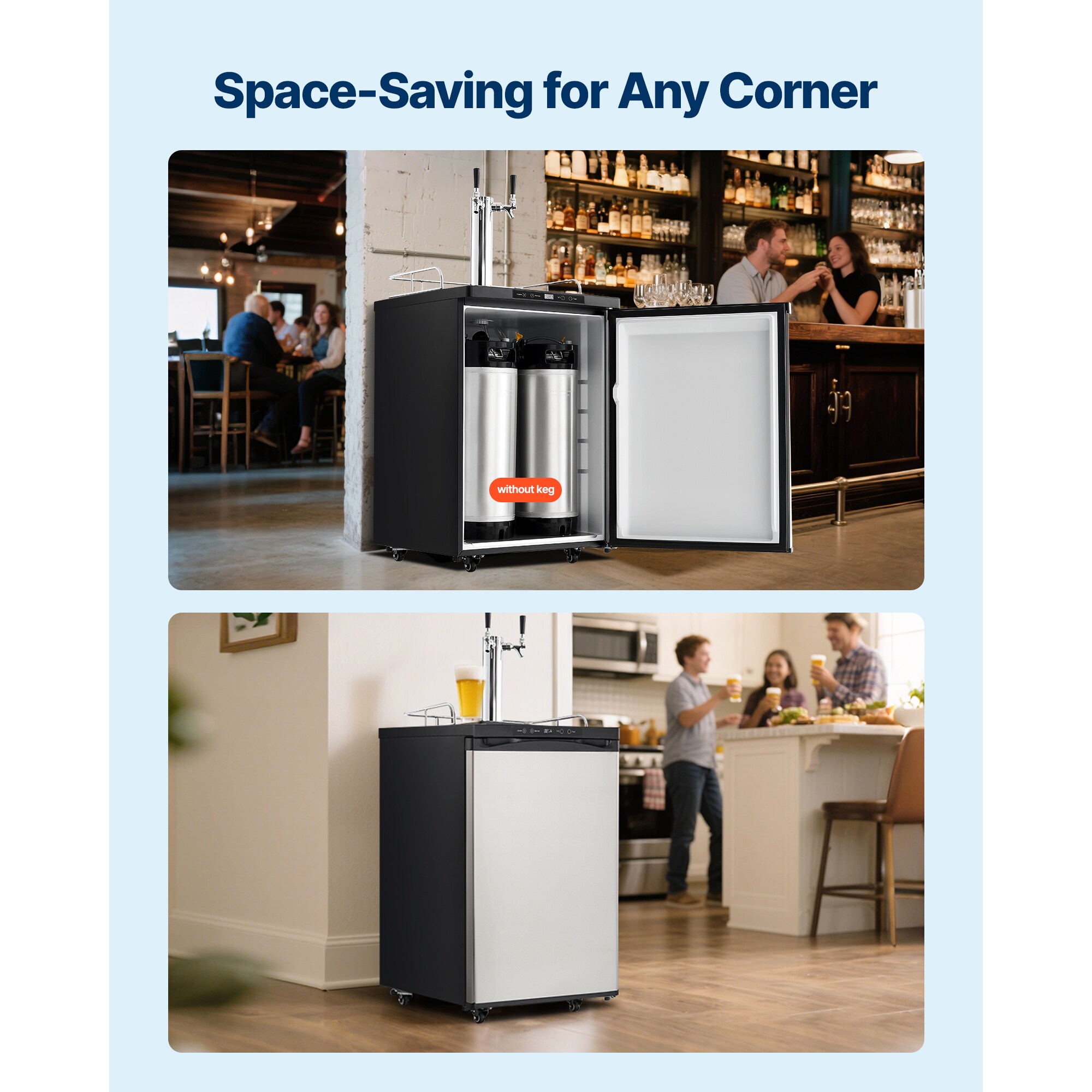 VEVOR SCSJJSLSPJFP08704V1 kegerators - View #6