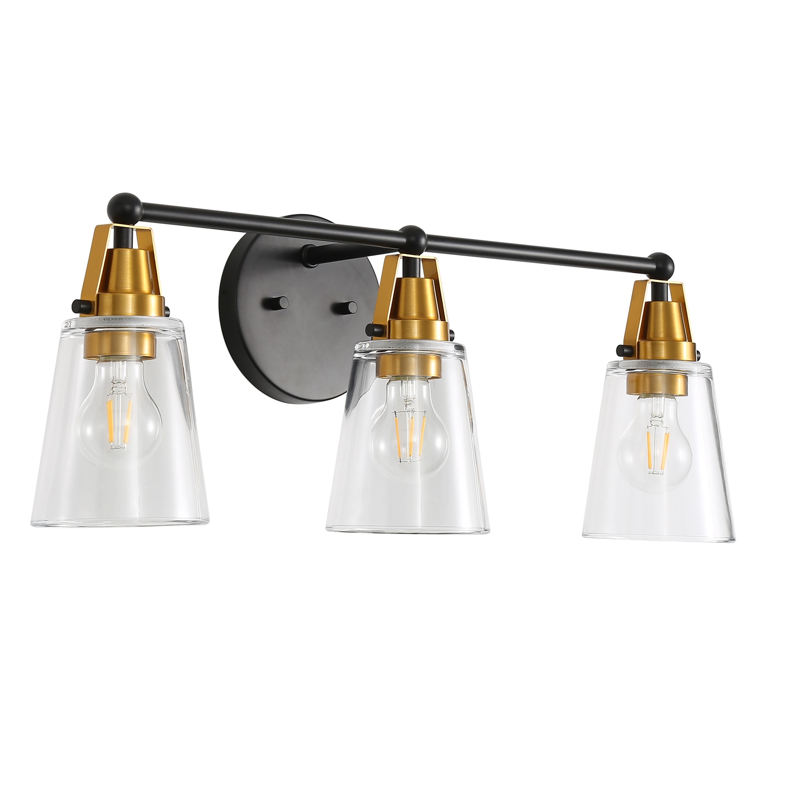 Forclover DASE-P230888 Vanity Light 25.7-in 3 -Light Multiple finishes Multiple colors Integrated LED Modern/contemporary Vanity light