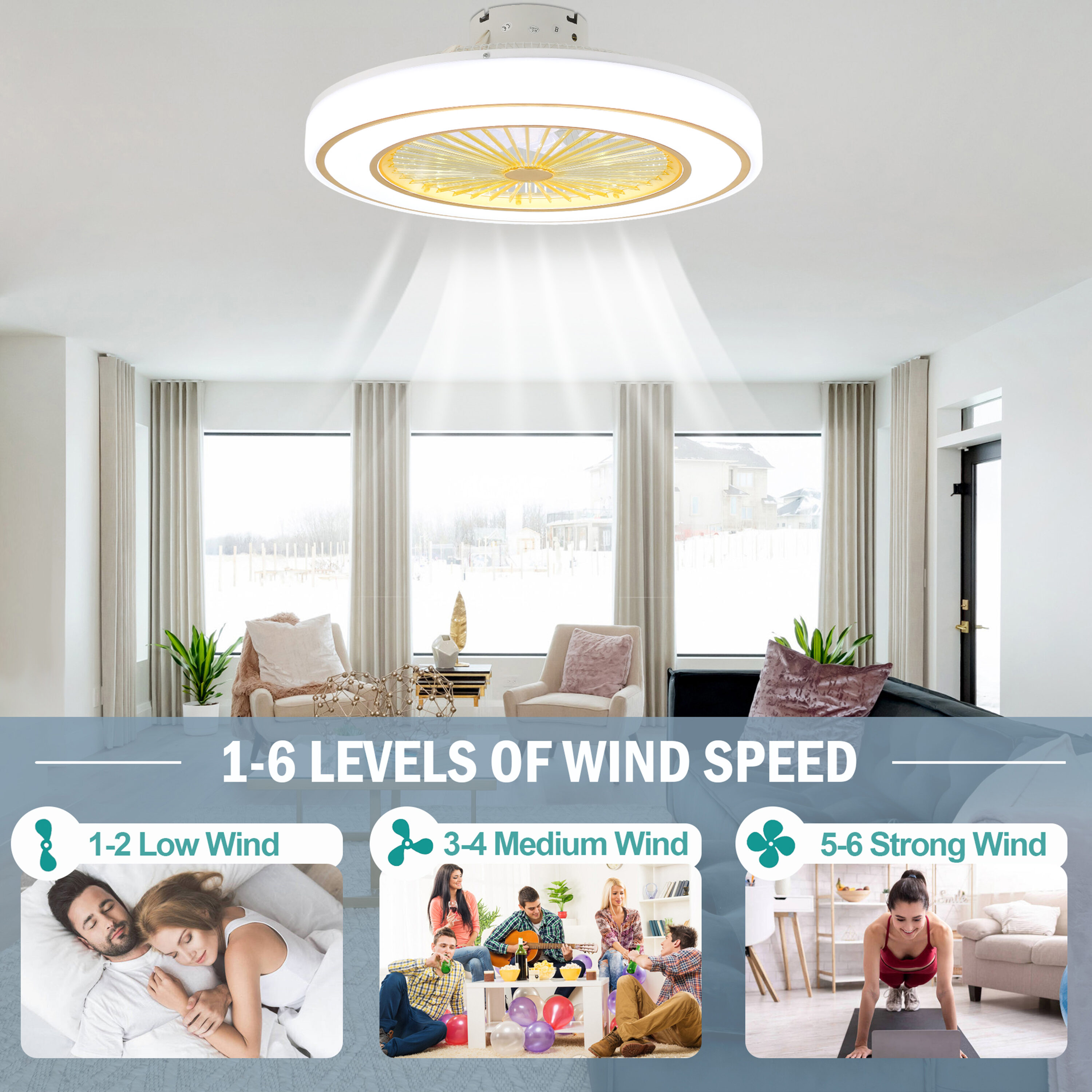 Oaks Decor DC2201 Ceiling-Fans - View #3