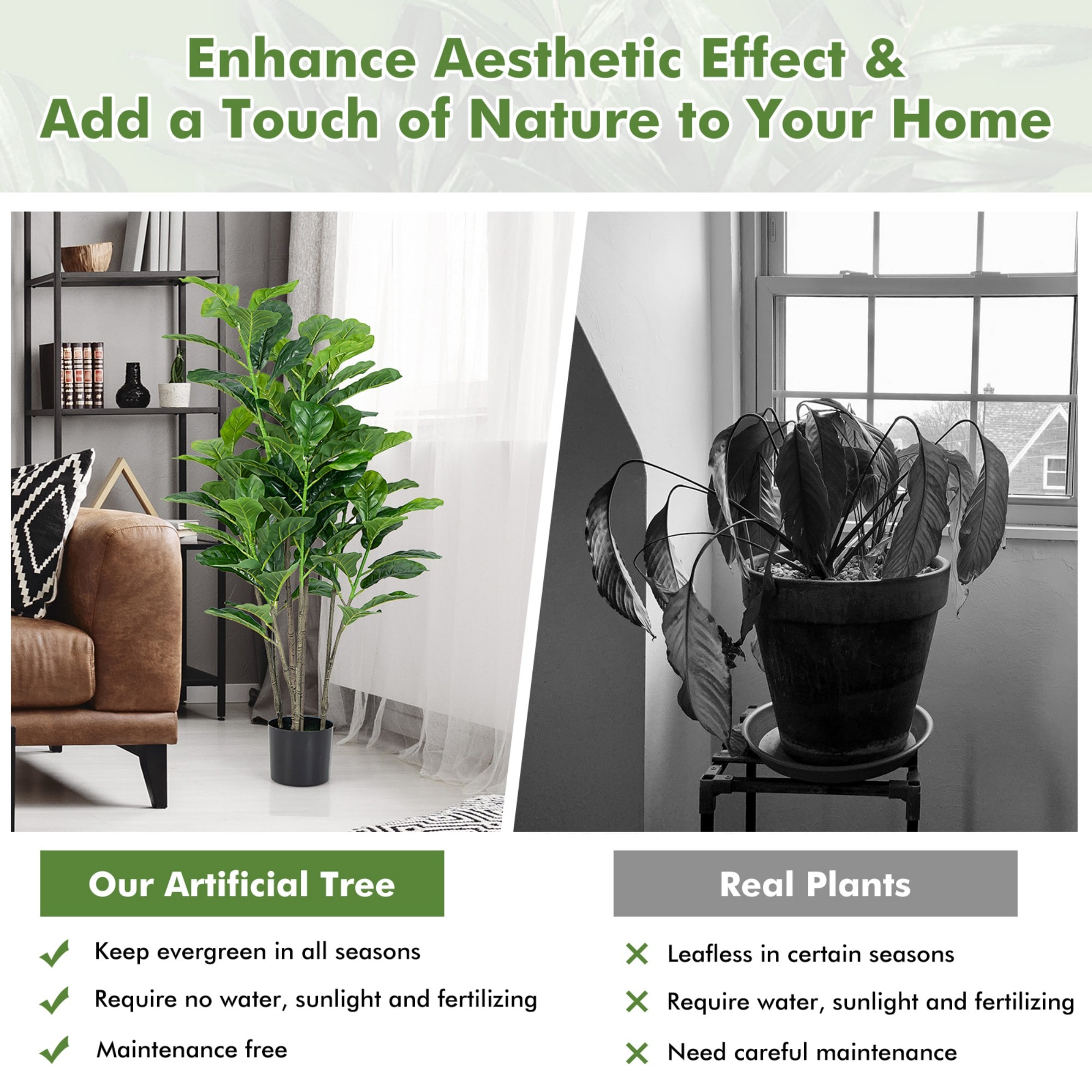 Poinic CWZH10077-2 Artificial-Plants-Trees - View #5