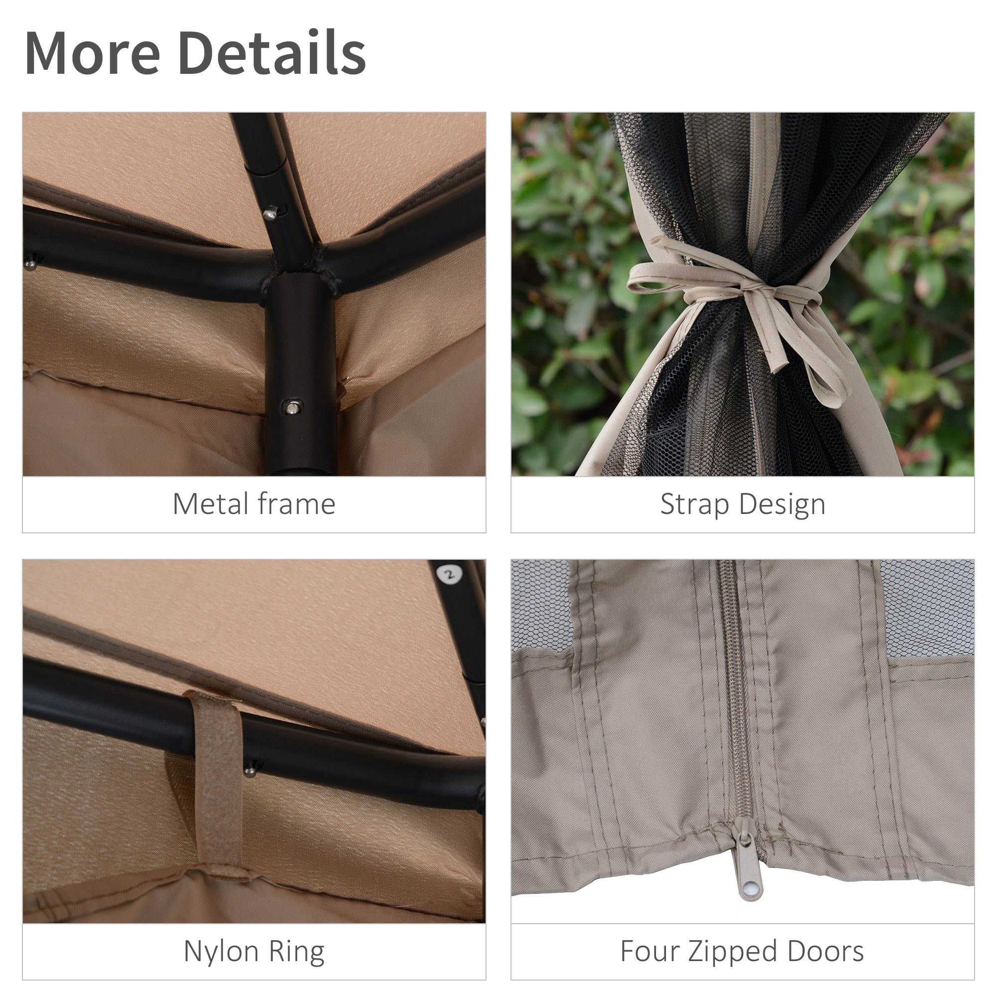 Bayfeve BFAOS-4196-GZB Wood-Resin-Gazebos - View #6