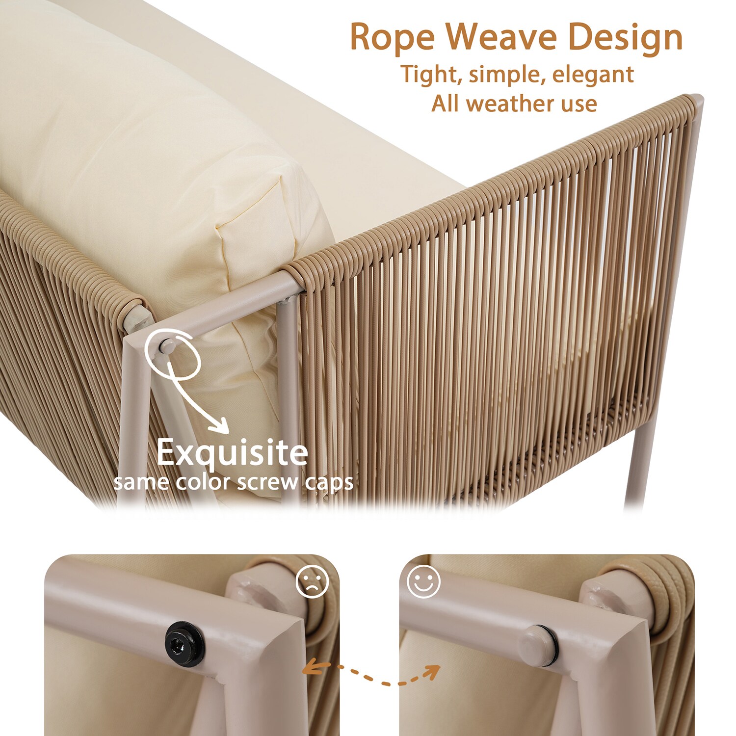 SINOFURN SYA020251WT Patio-Conversation-Sets - View #9