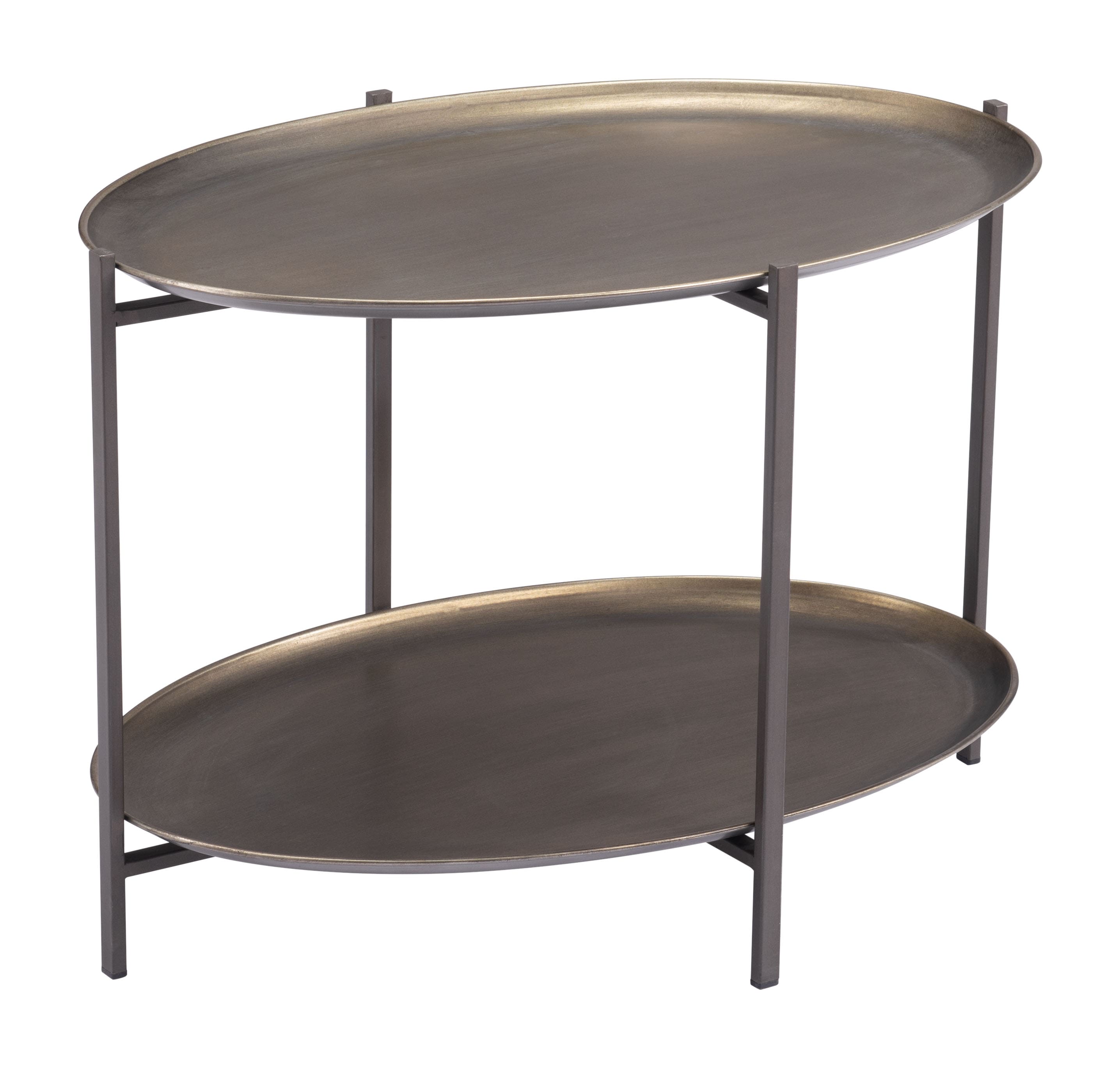 Zuo Modern 109598 Bronson Coffee Table Modern Steel