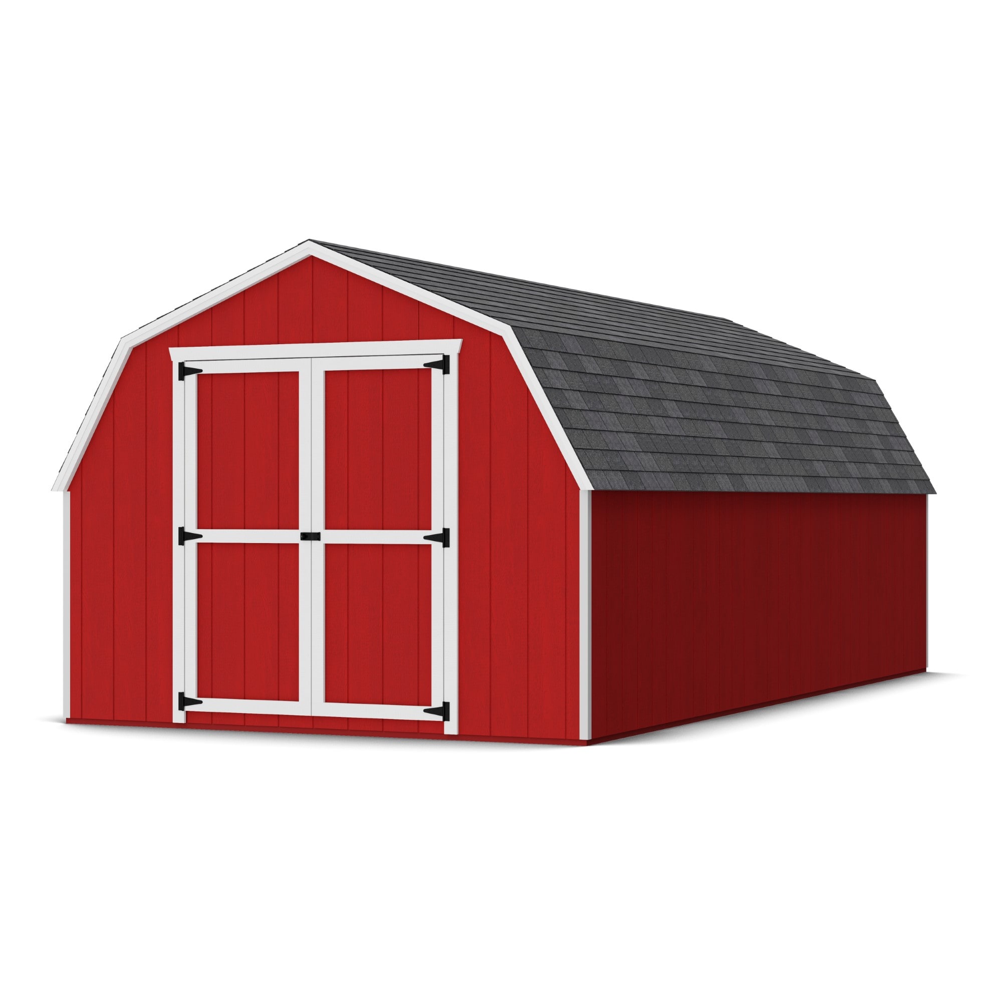 Little Cottage Co 10X20 VGB-4-PC-FK Value Gambrel Barn 10-ft x 20-ft Gambrel Style Wood Outdoor Storage Shed with 2 Doors