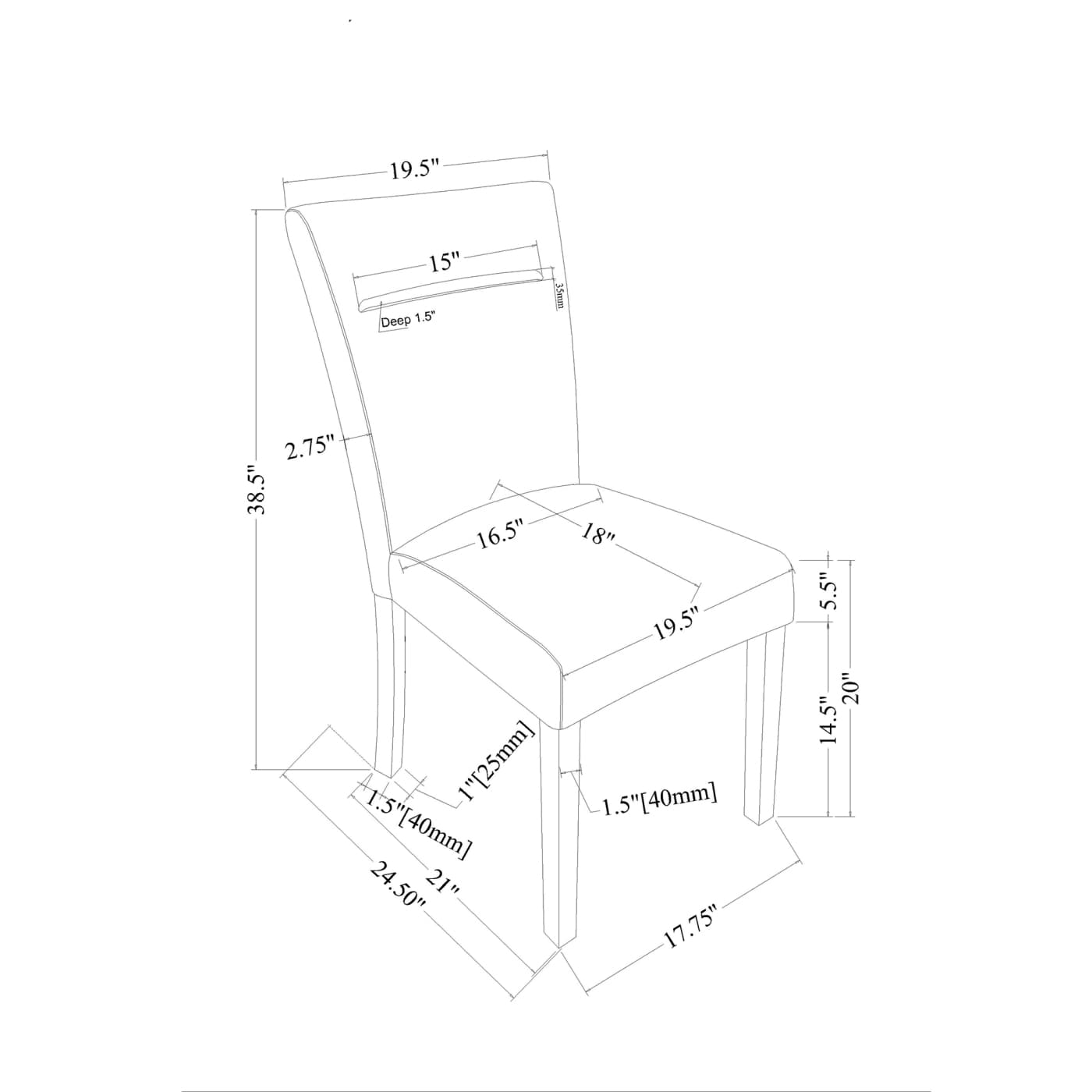 CHITA DCIARA-1098 Dining-Chairs - View #7