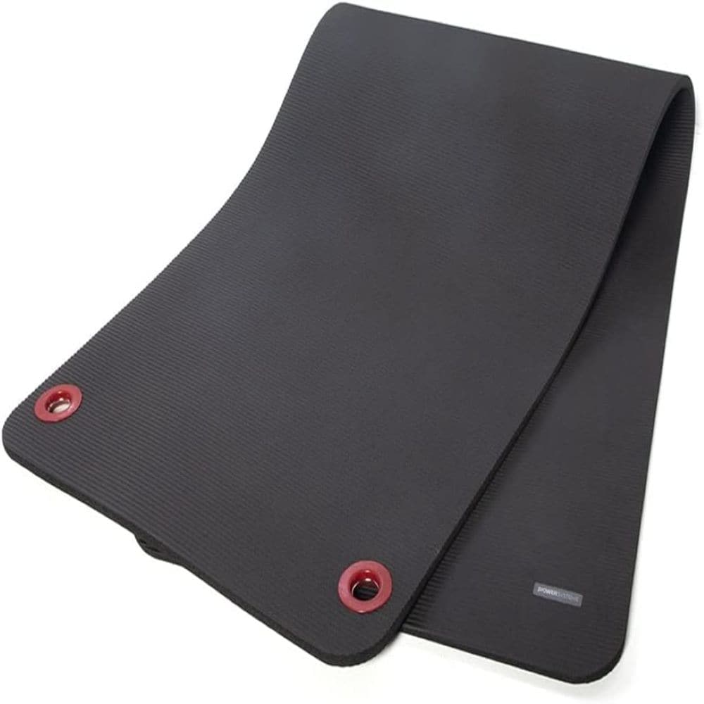 Power Systems Premium Hanging Exercise Mat - 56'' x 23'' x 0.38'' Thick Foam Yoga Mat