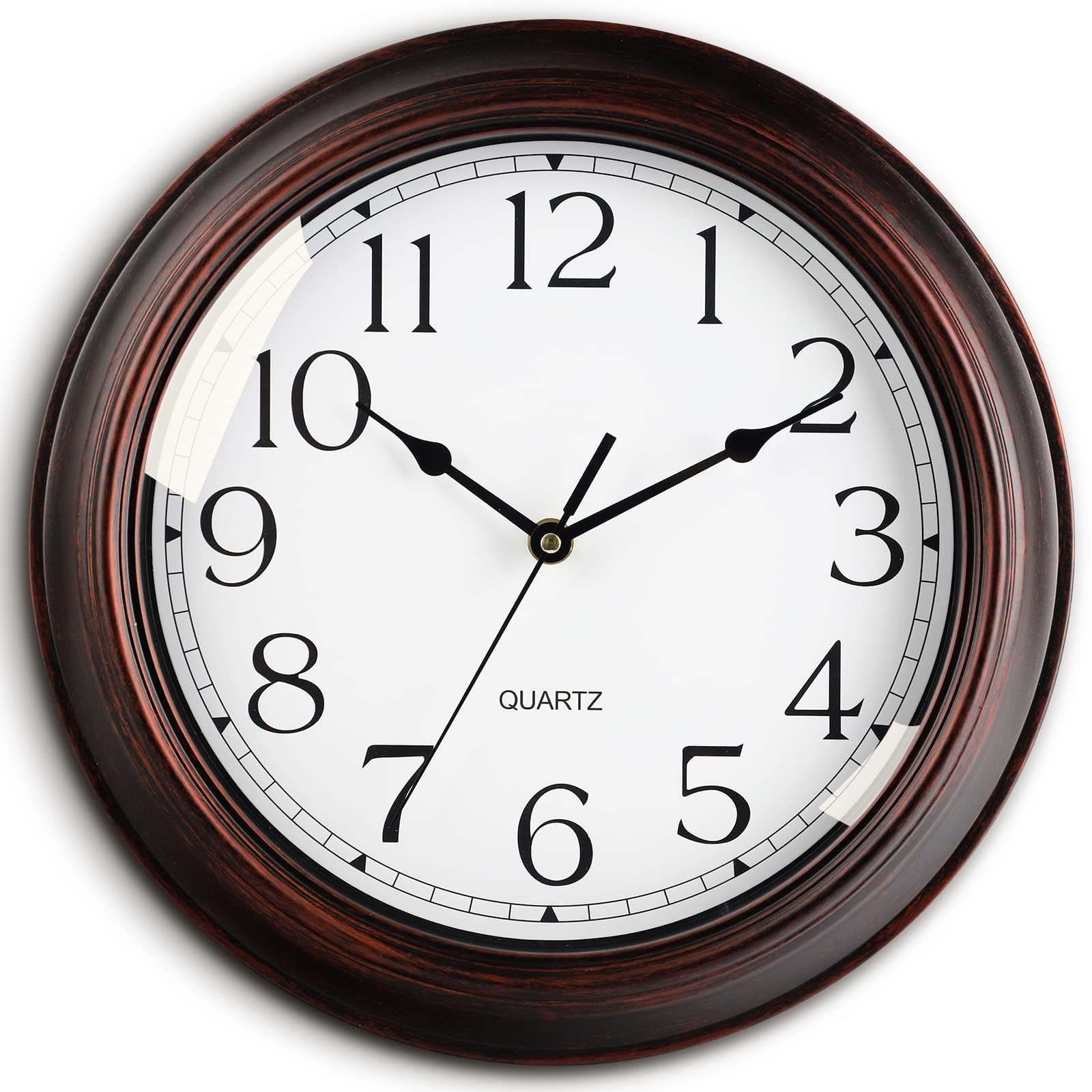 Phewnyzo Wall Clock 8.5 Inch Silent Non-Ticking Vintage Retro Rustic ...