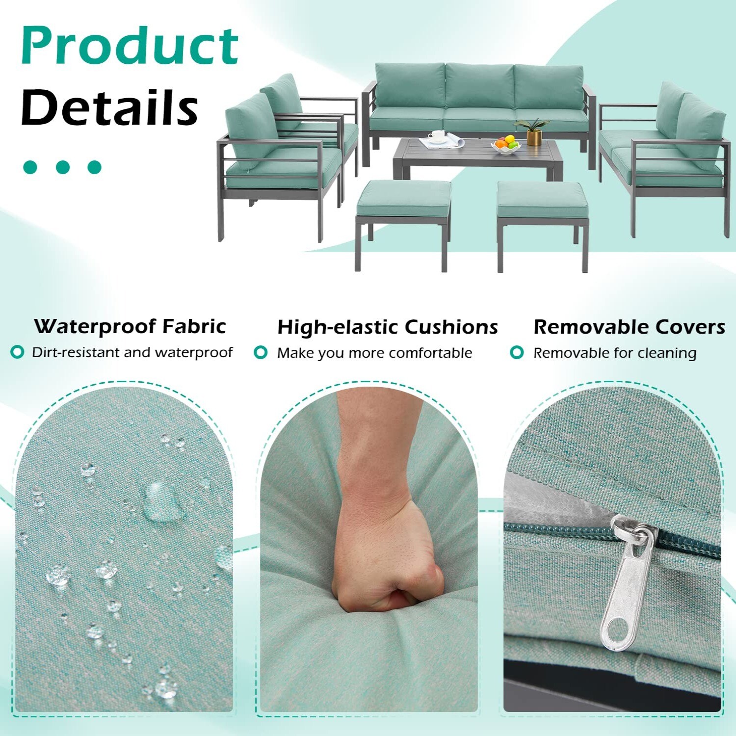 AECOJOY 16301GN-LS01 Patio-Sofas-Daybeds - View #4