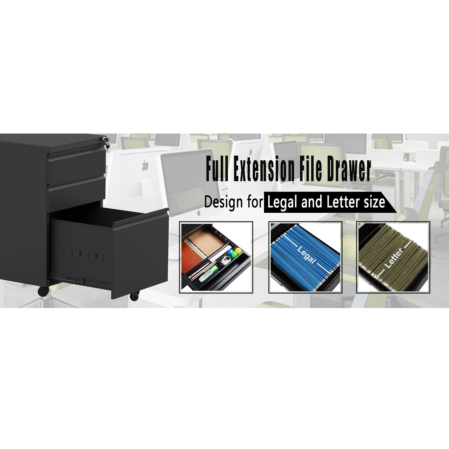 Mondawe OR-W712AB-LF Filing-Cabinets - View #18