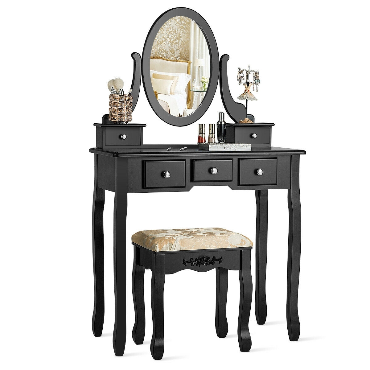 CASAINC WF-HYSN-66129BK Bedroom-Vanities - View #6