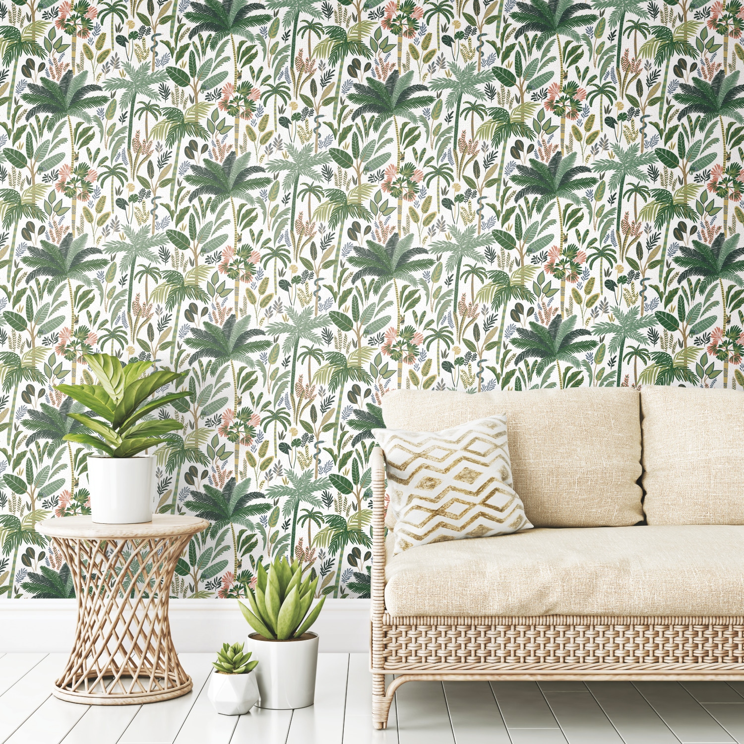 RoomMates RMK11640RL 28.29-Sq. Feet Green Vinyl Ivy/Vines Self-adhesive Peel and Stick Wallpaper