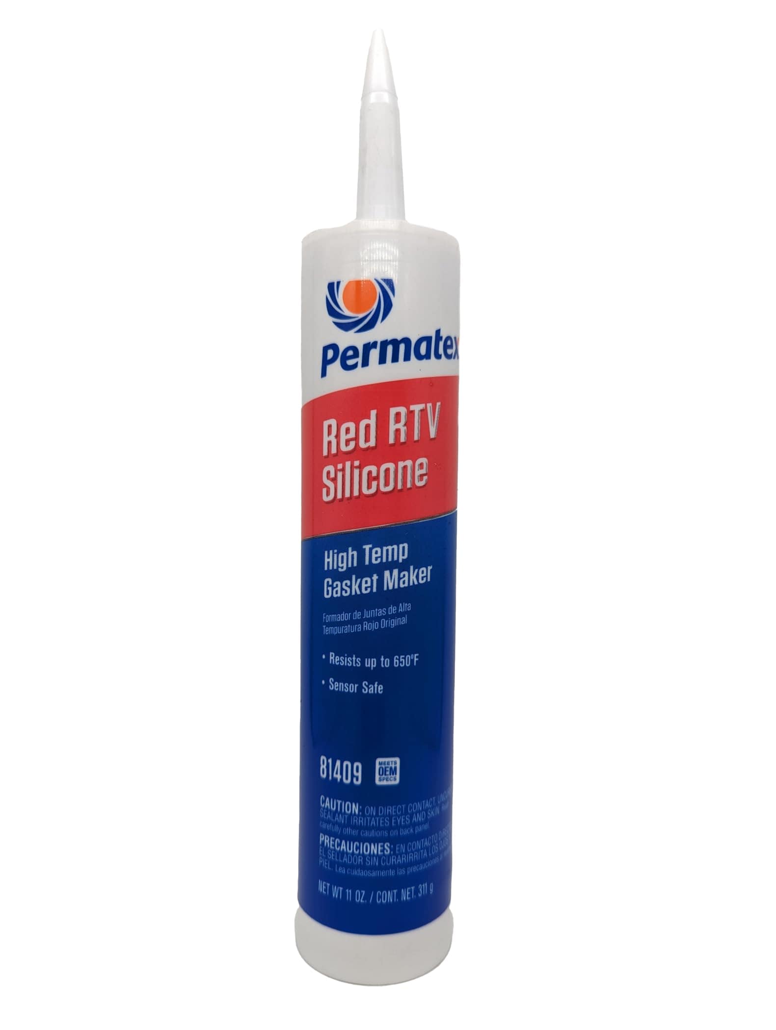 Permatex  81409 High-Temp Red RTV Silicone Gasket 11 oz.
