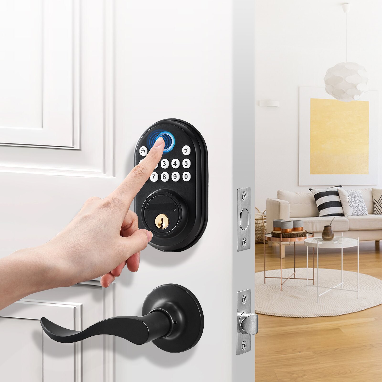 Mecale YAS-0AHJ52 Electronic-Door-Locks - View #2