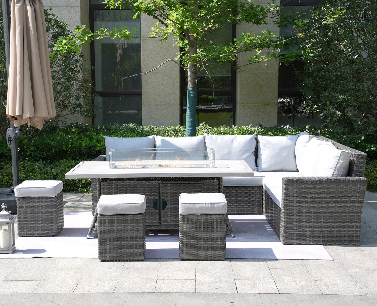 Direct Wicker DWG-2403RA-GR Patio-Conversation-Sets - View #8