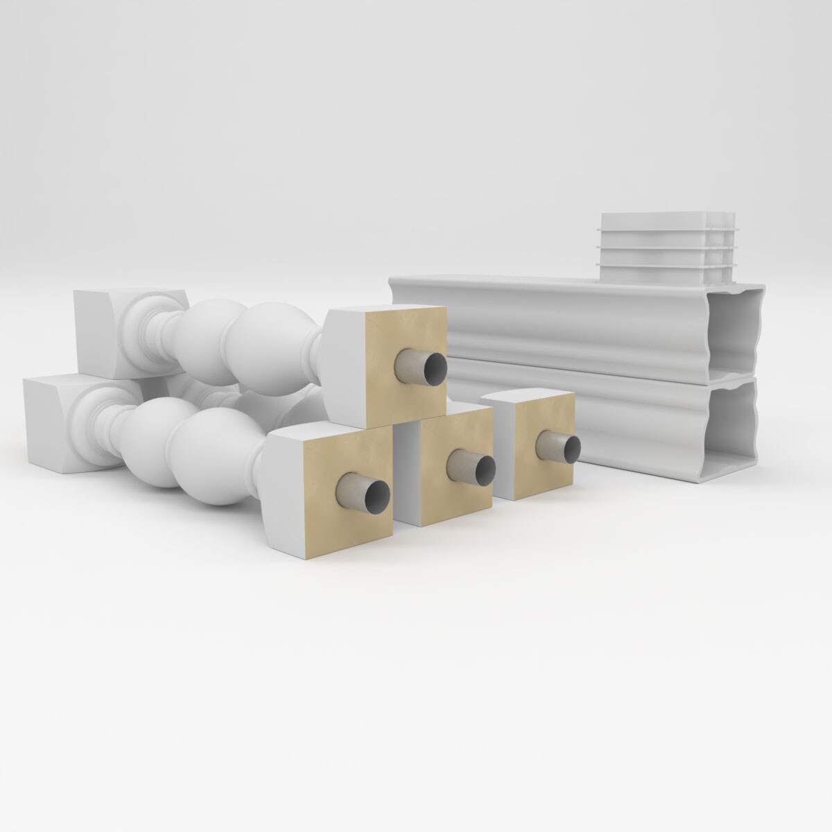 Ekena Millwork BALK40X024AVD railings - View #6