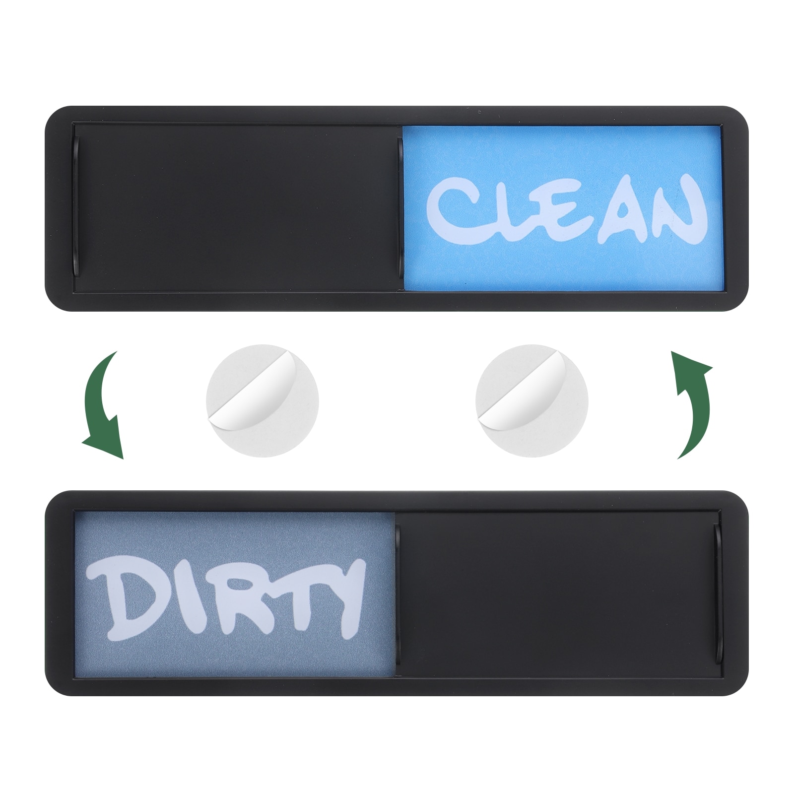 Unique Bargains - Dishwasher Magnet Clean Dirty Sign Rectangle Magnetic Dishwasher Indicator Blue...