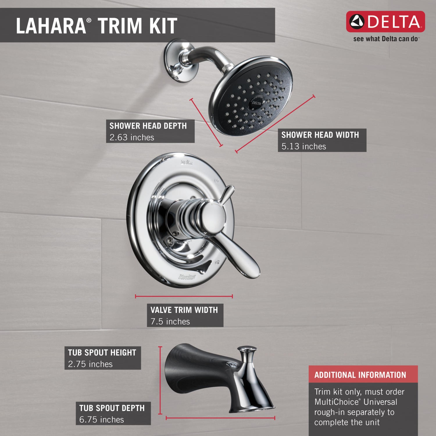 Delta T17438 Tub-Shower-Faucets - View #2