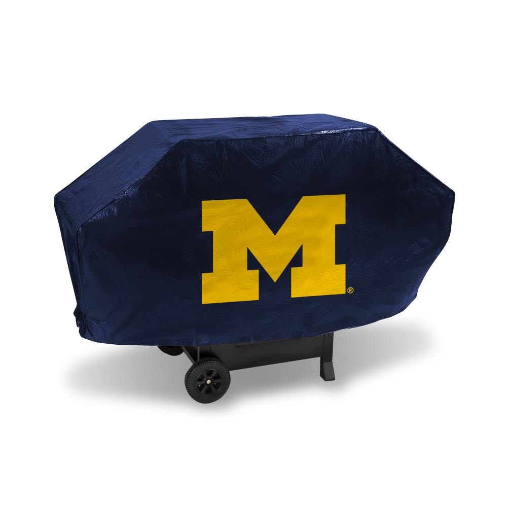 Rico Industries BCB220004 Michigan Wolverines 68-Inches W x 35-Inches H grill covers are team color screened with team logo Gas grill Cover