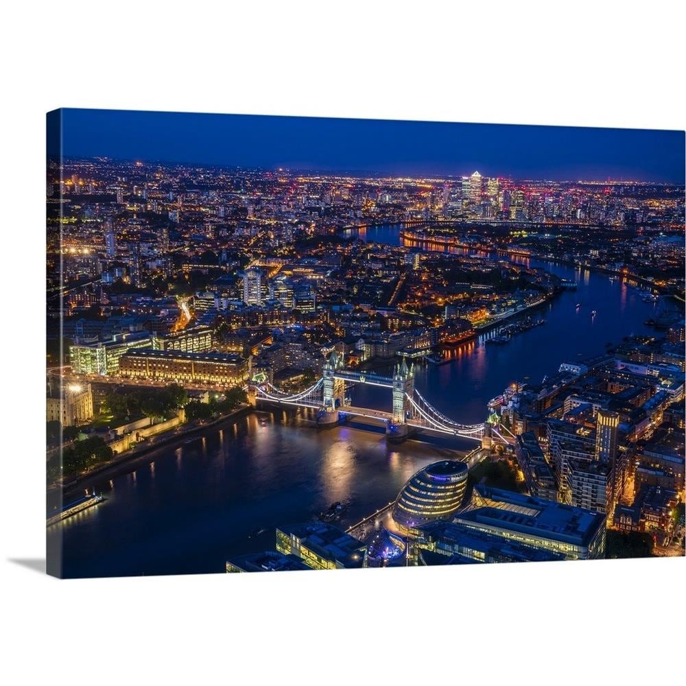 GreatBigCanvas London from Shard by Marco Carm 16-in H x 24-in W ...