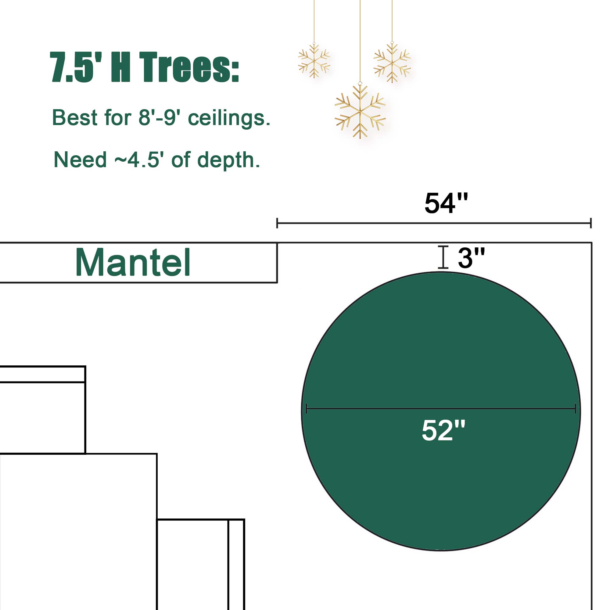 LuxenHome WHAP1805 Artificial-Christmas-Trees - View #16
