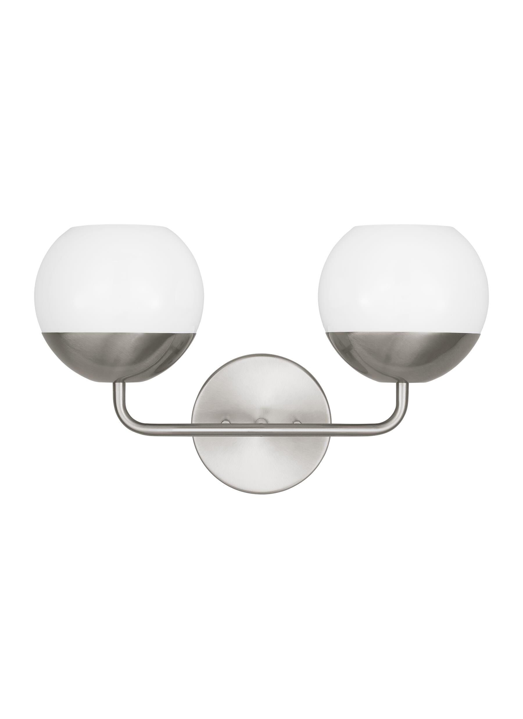 Generation Lighting 4468102-962 Alvin 16.5-in 2 -Light Brushed Nickel Modern/contemporary Vanity light