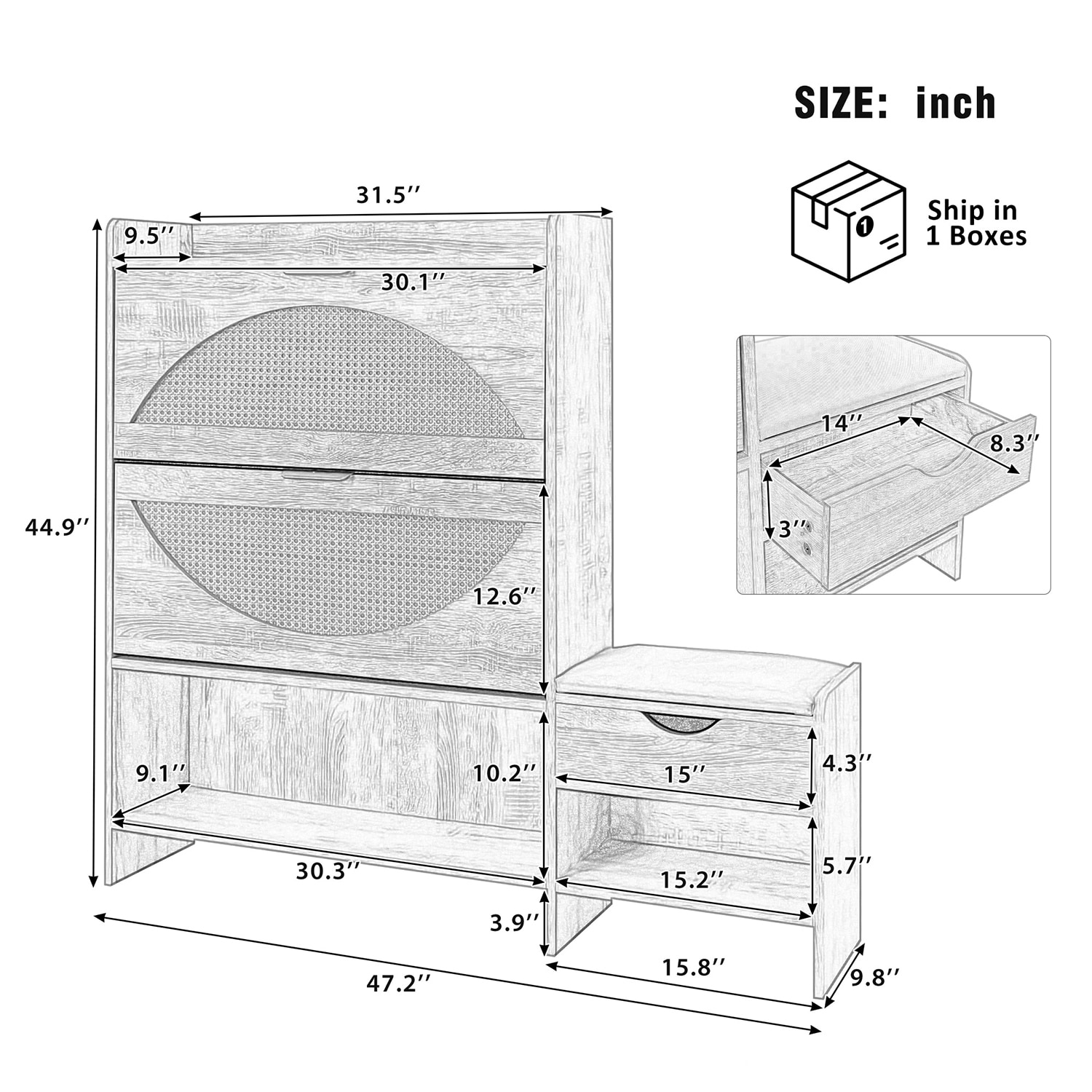 GZMR GZ-MH834109 Shoe-Racks - View #13