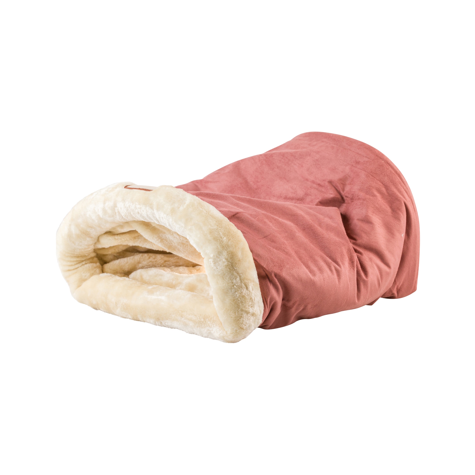 Armarkat C15HTH/MH Indian red/beige Suede Enclosed Cat Bed ( Small )