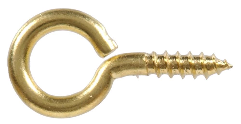 100 Pcs 1/2 Inch Bronze Screw Hooks and 50 Pack 1-1/4 Bronze Cup