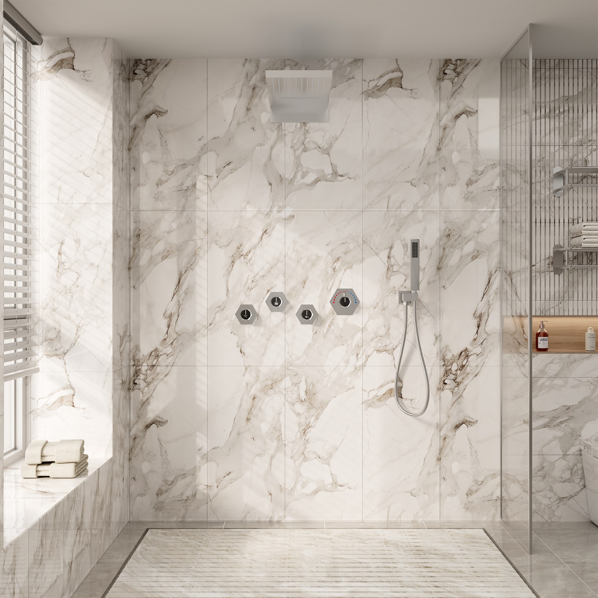 CASAINC EB-C-2-12-BN Showerhead-Bar-Panels - View #2