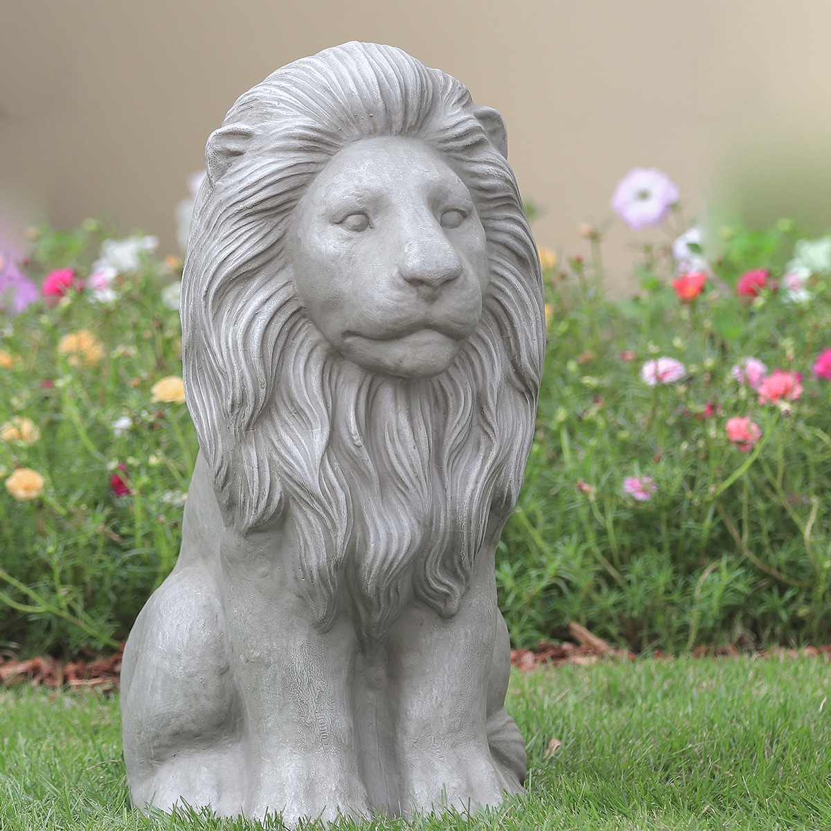 Style Selections 15-in H x 6.87-in W Gray Garden Statue in the Garden  Statues department at
