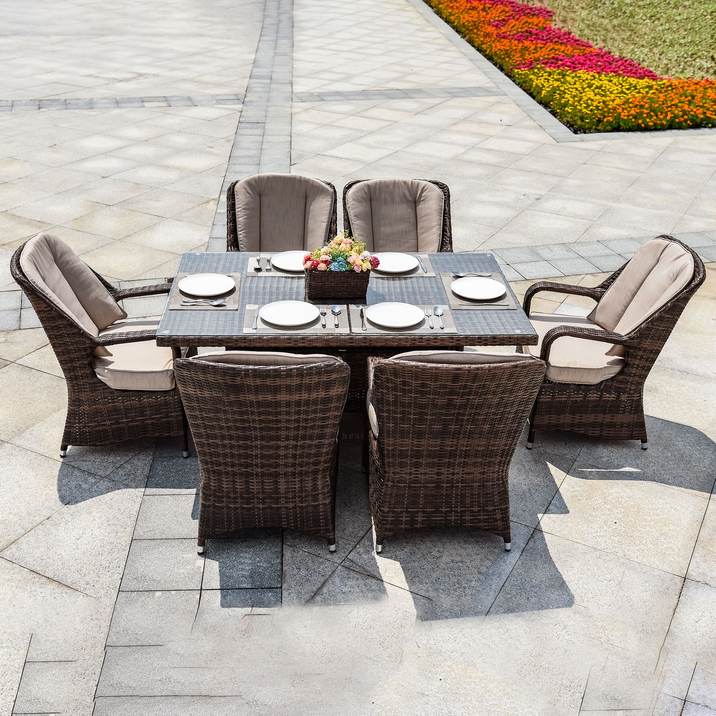 Moda Furnishings CMAD-1712-BR Patio-Dining-Sets - View #3