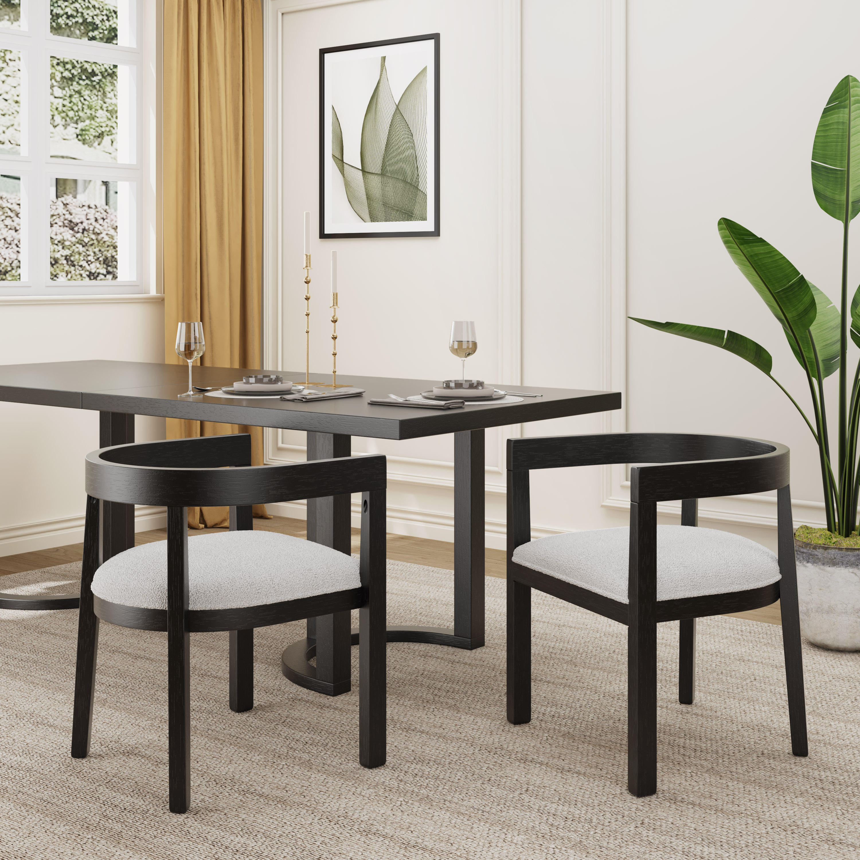 Christopher Knight Home Modern Upholstered Tub Dining Chairs Set of 2 ...