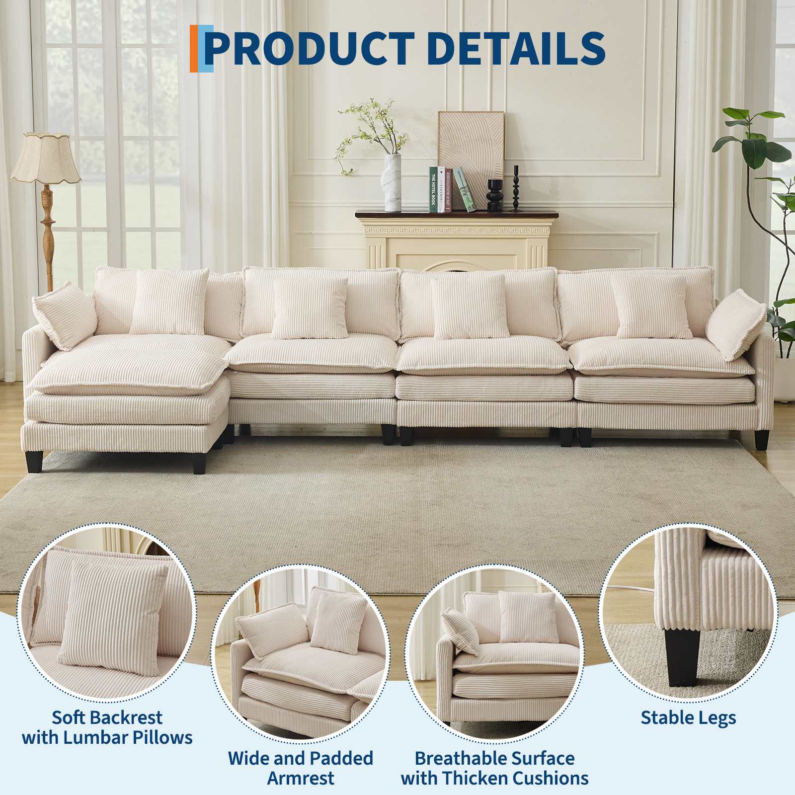 Qeetex SUN-VNN-334DA7FM Sofas-Loveseats - View #8