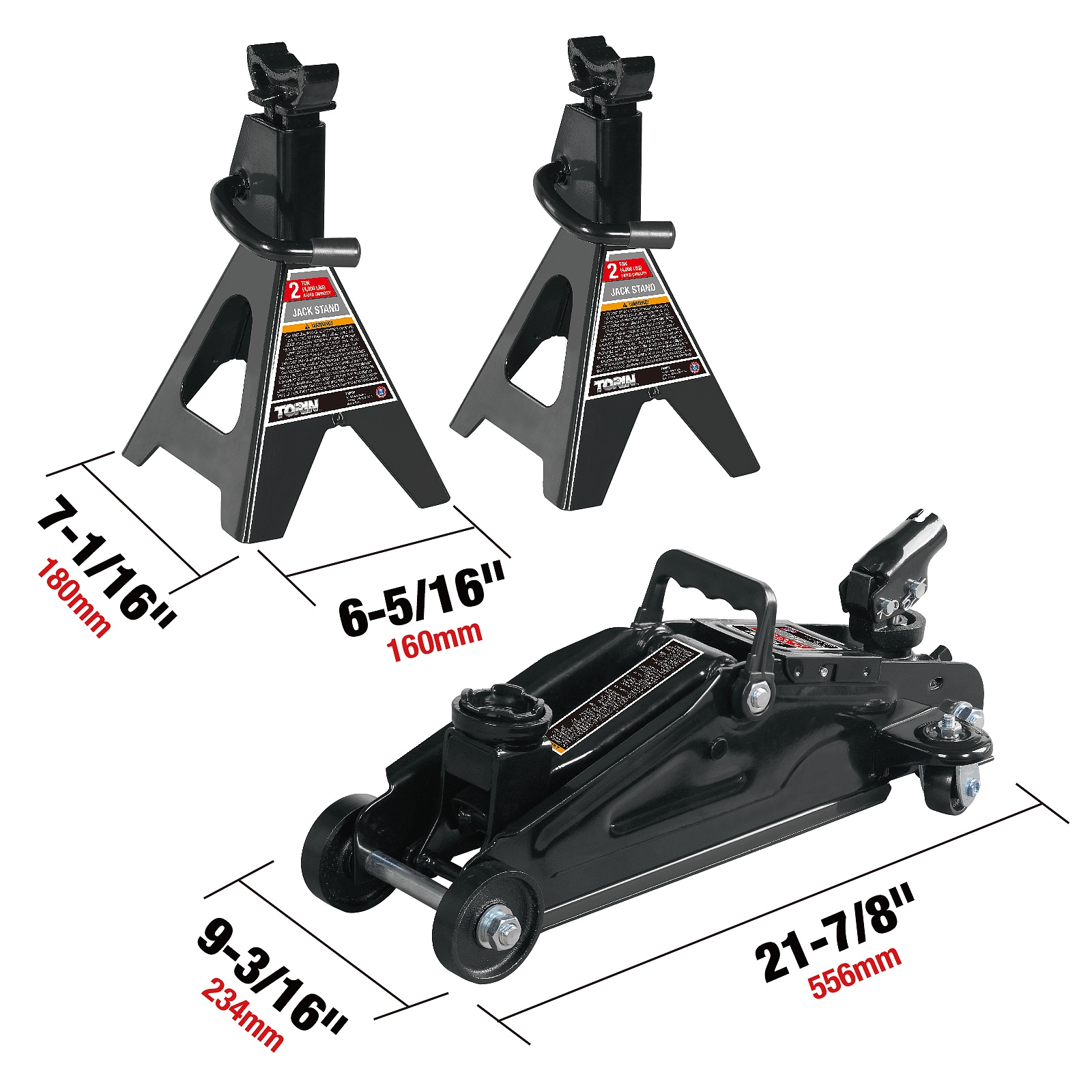 Torin T82001R jacks - View #3