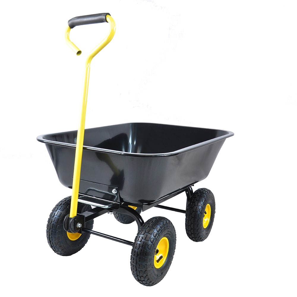 Fun Orange FUNYCXC10 2.5-cu ft Plastic Folding Yard Cart