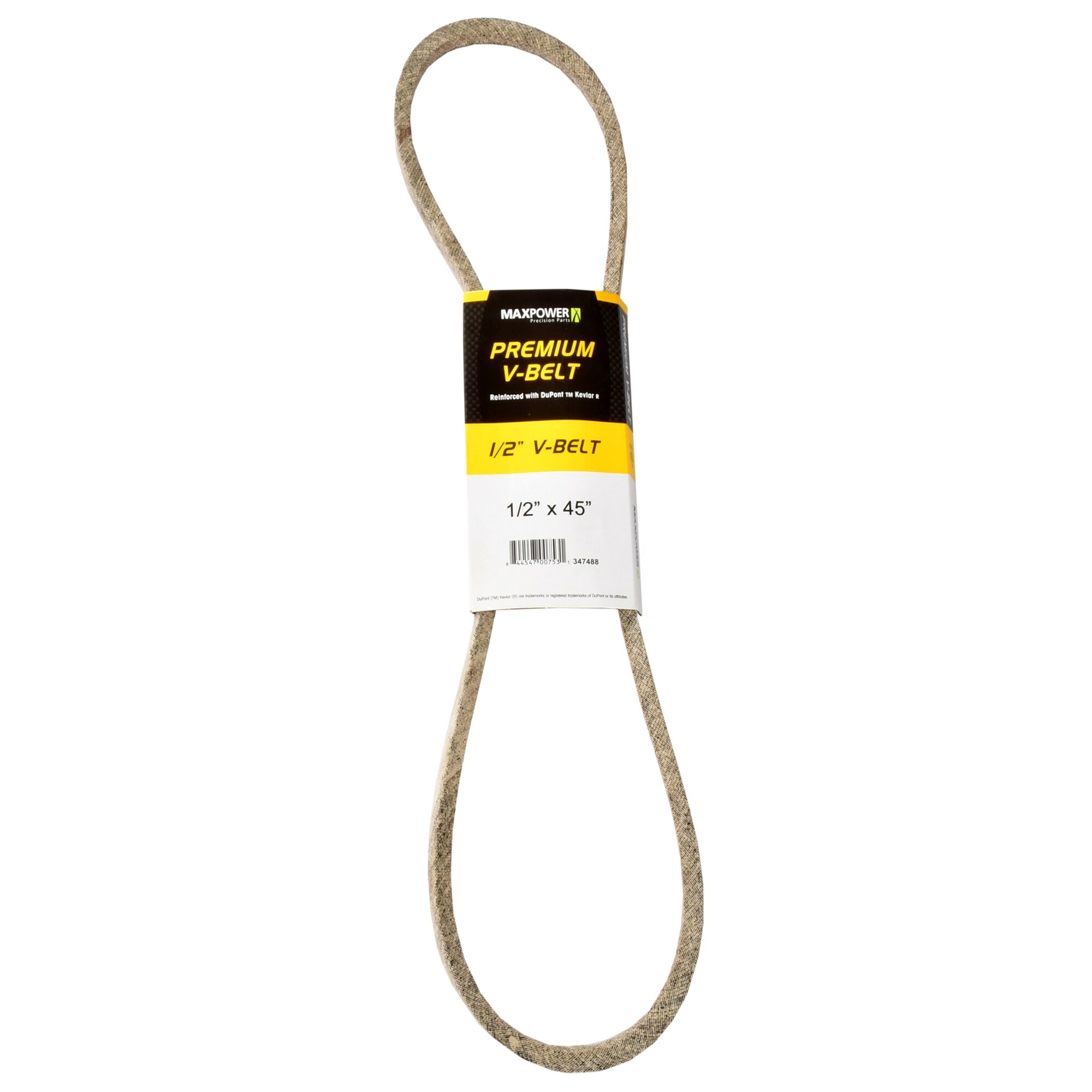 MaxPower 347488 1/2-in x 45-in V-belt, Riding Mower/Tractors, Replaces OEM Part Number Universal
