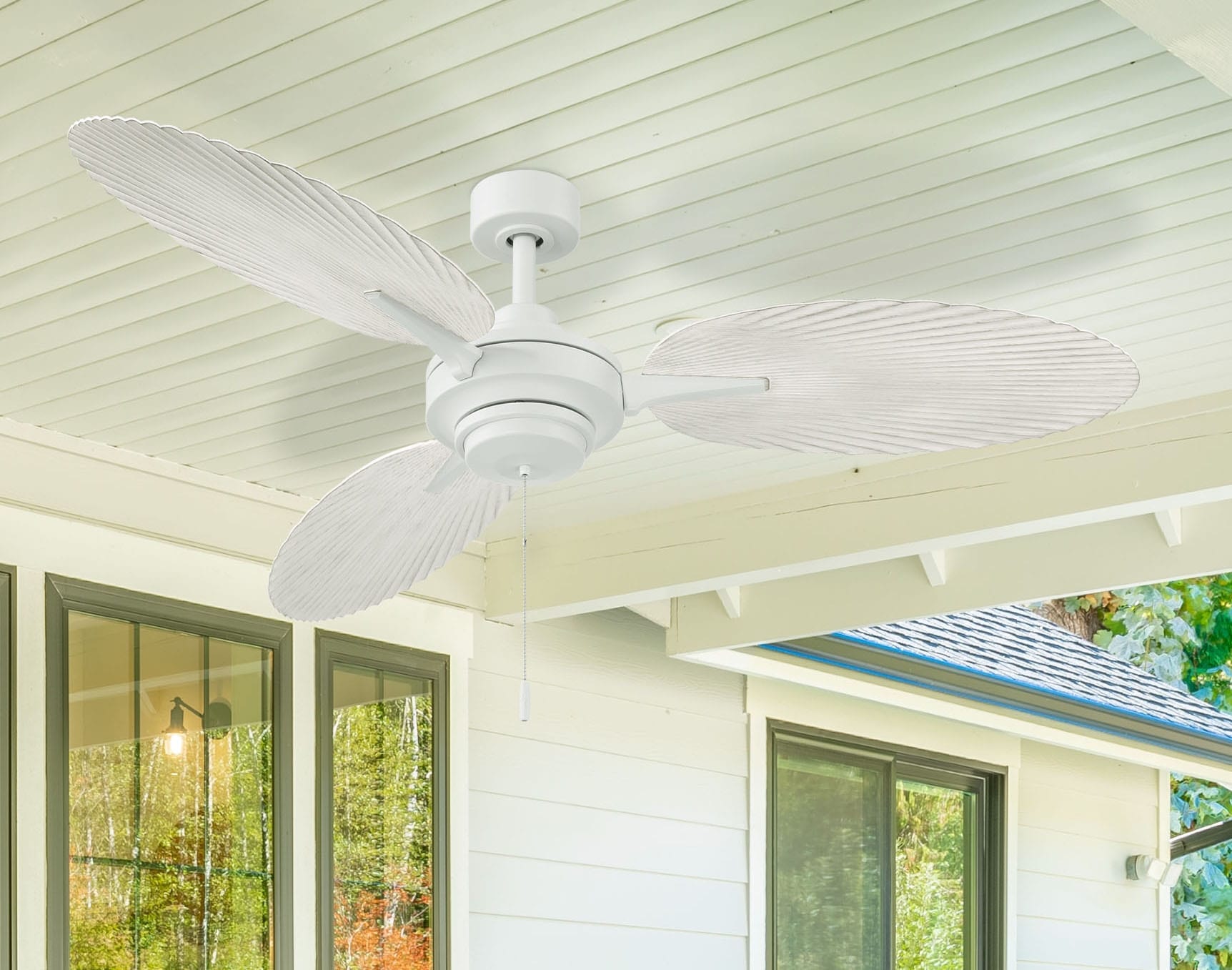 Harbor offers Breeze ECHOLAKE Matte White Finish Ceiling Fan #0747604