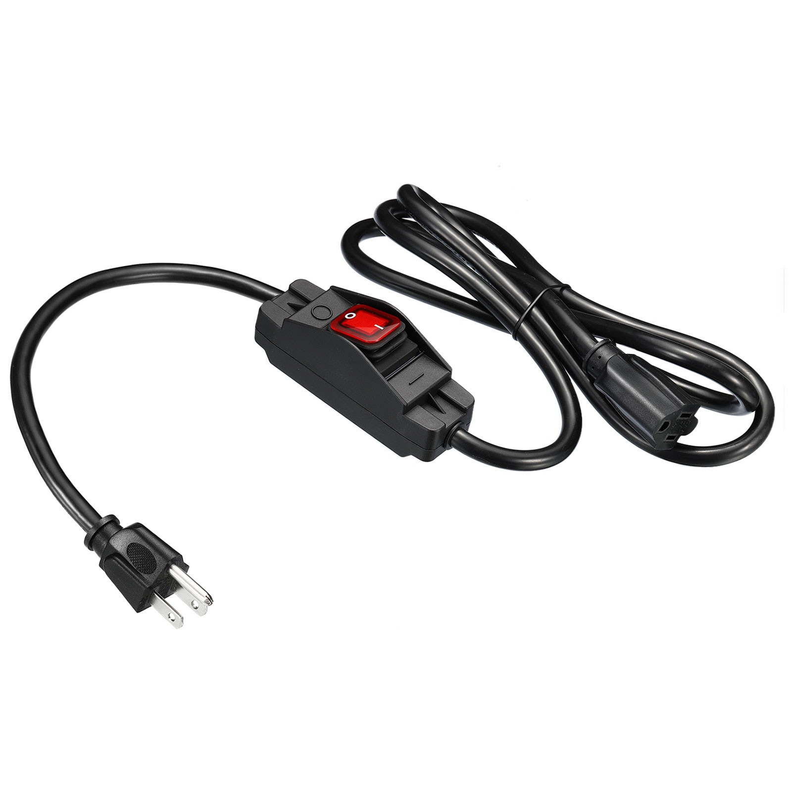 PATIKIL - 6.6-Foot Outdoor Extension Cord with Waterproof Switch 3 Prong SJT Extension Cable 1875...
