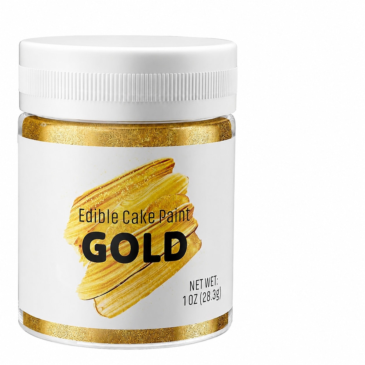 Aoibox  Gold Metallic Shimmer Edible Glitter Cake Paint for Cupcakes Cookies Fondant and Candy Food Grade GMO Free