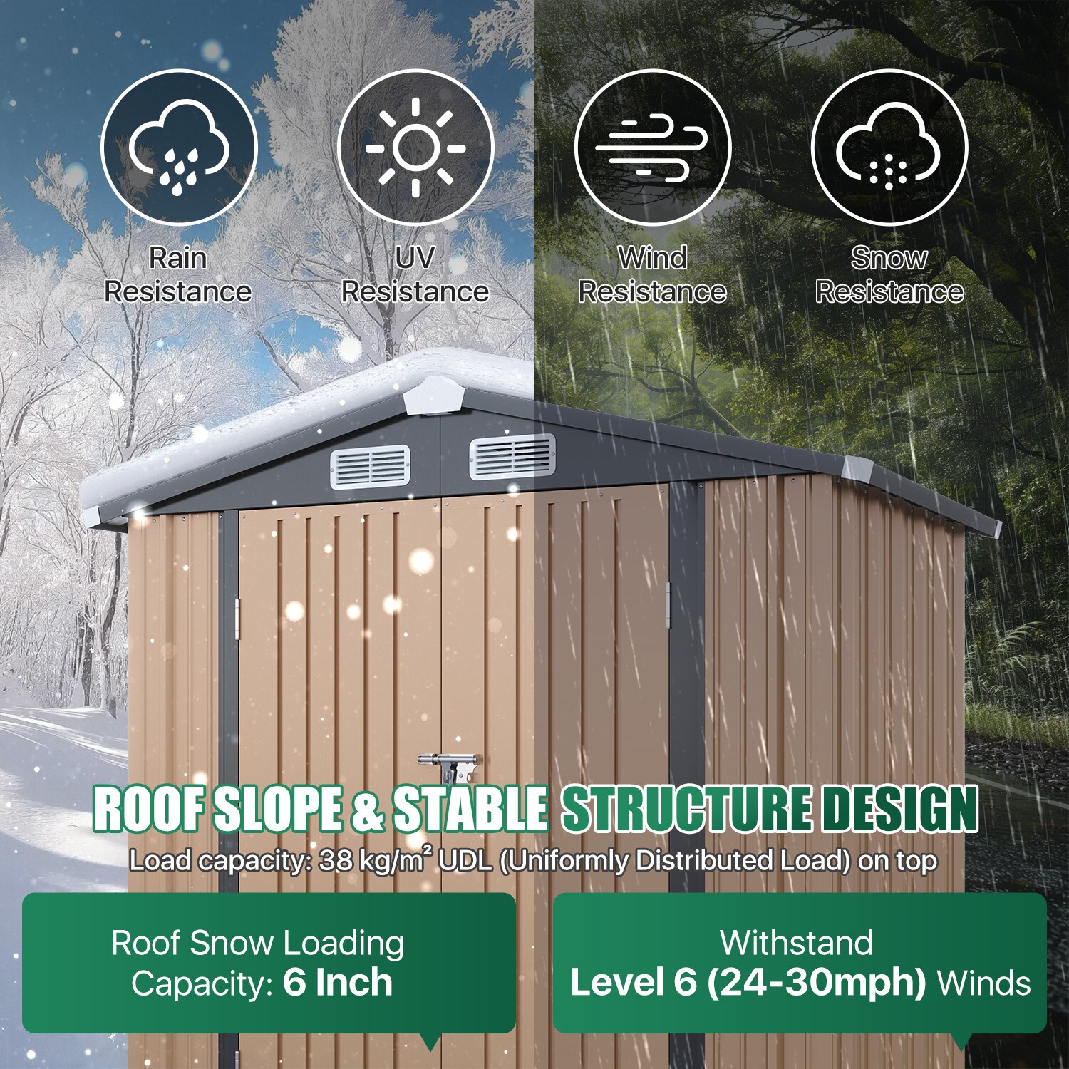 AOXUN ZZ-060409-BR Metal-Storage-Buildings-Sheds - View #8