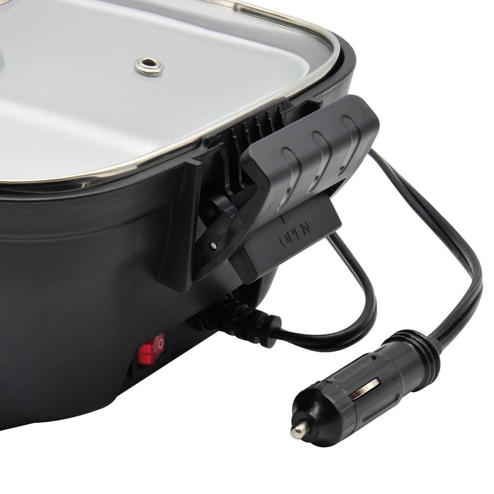 Roadpro Quart Slow Cooker, Auto Travel, 12V Includes 12V Plug with 6 ft.  Power 