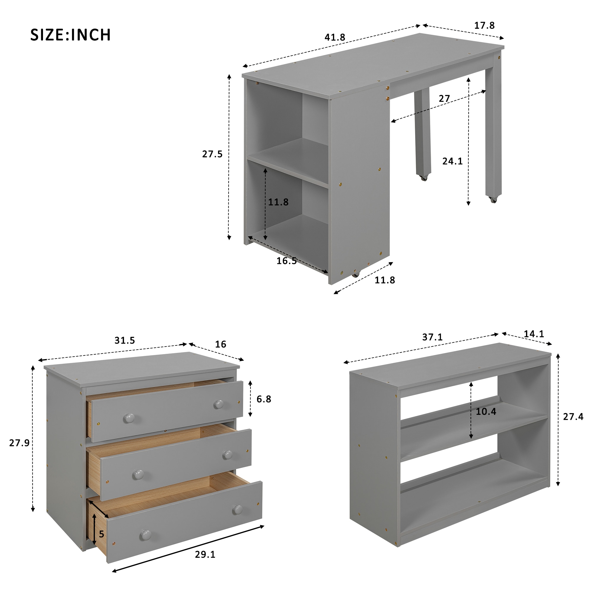 CASAINC LY-LP000103AAE Bunk-Beds - View #4