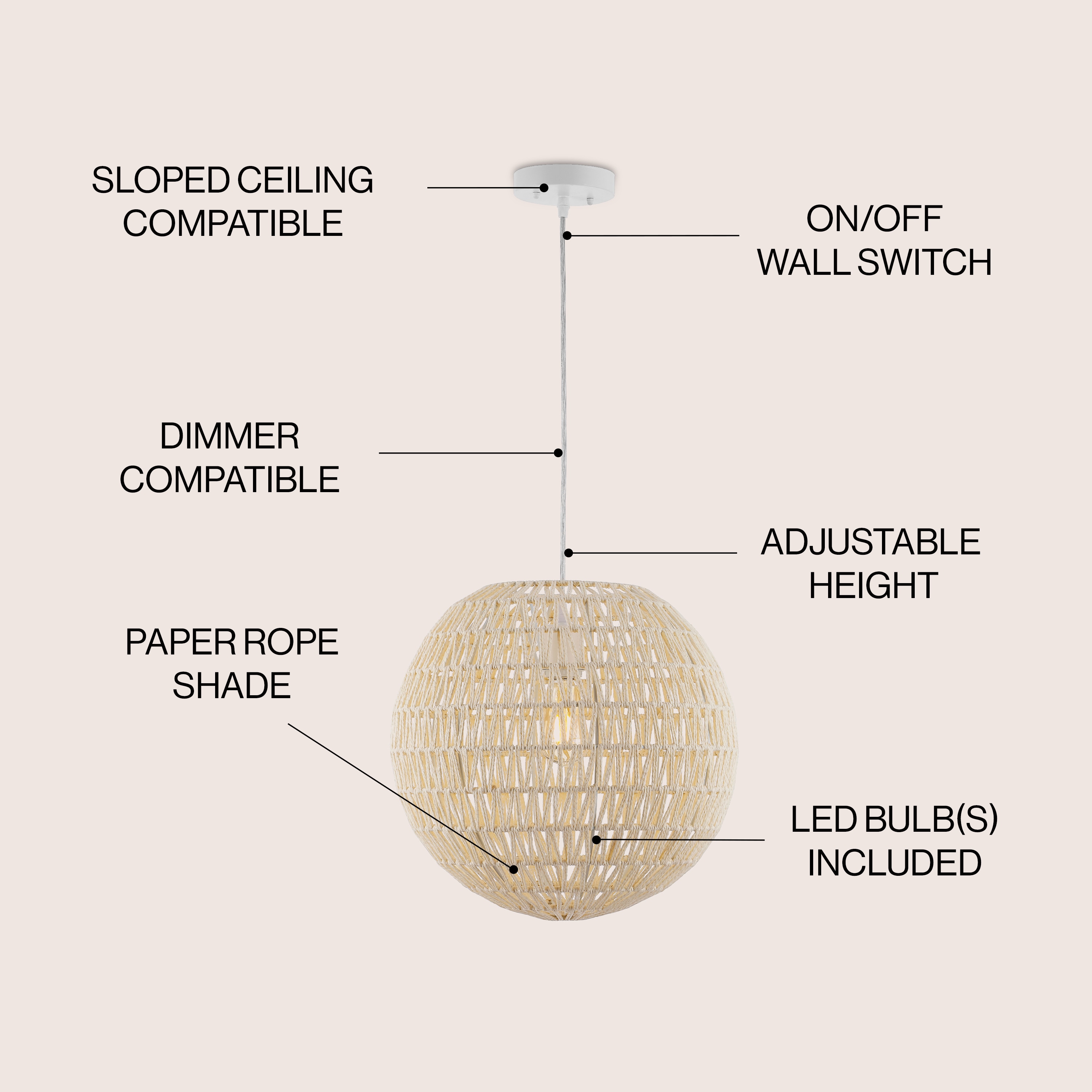 JONATHAN  Y JYL6503B Pendant-Lights - View #3