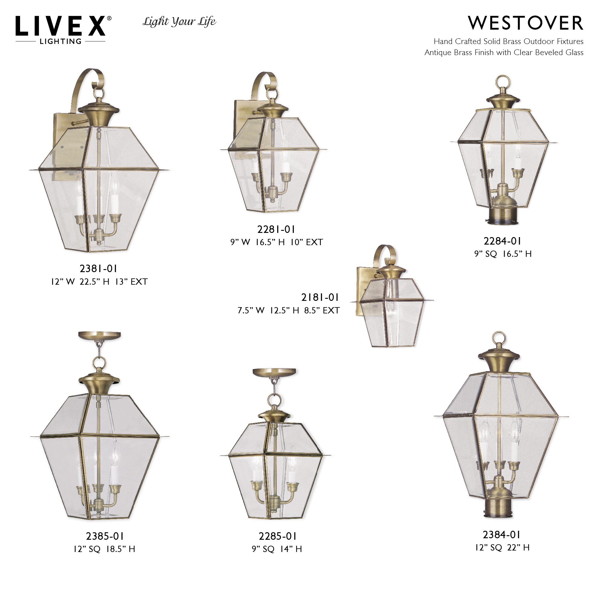Livex Lighting 2384-01 Post-Lights - View #10