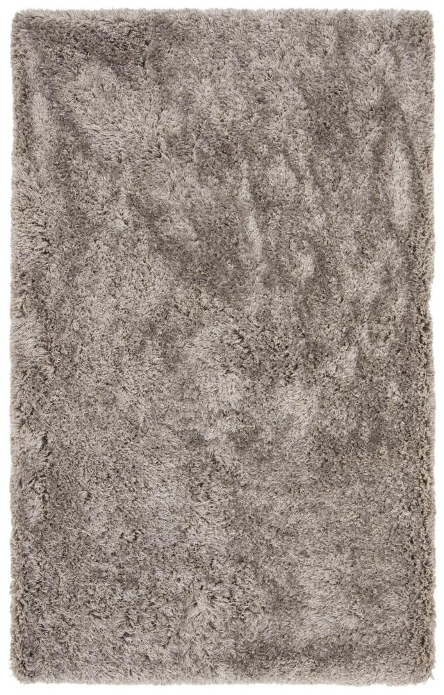 Safavieh ATG101F-5 Atlantic Shag 5 x 8 (ft) Tufted Polyester Gray Rectangular Indoor Solid Area rug