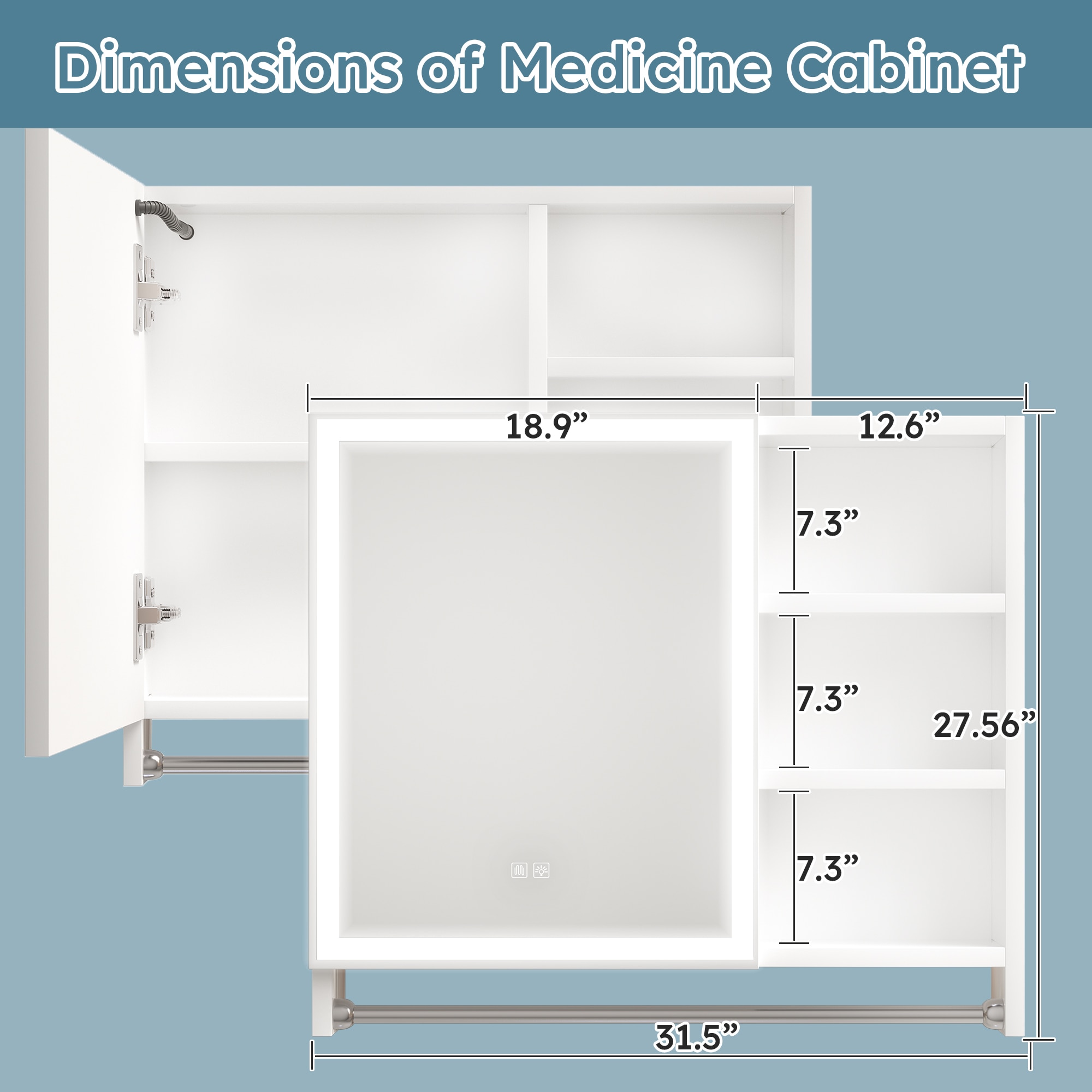 Forclover MONMFS013228 Bathroom-Medicine-Cabinets - View #6