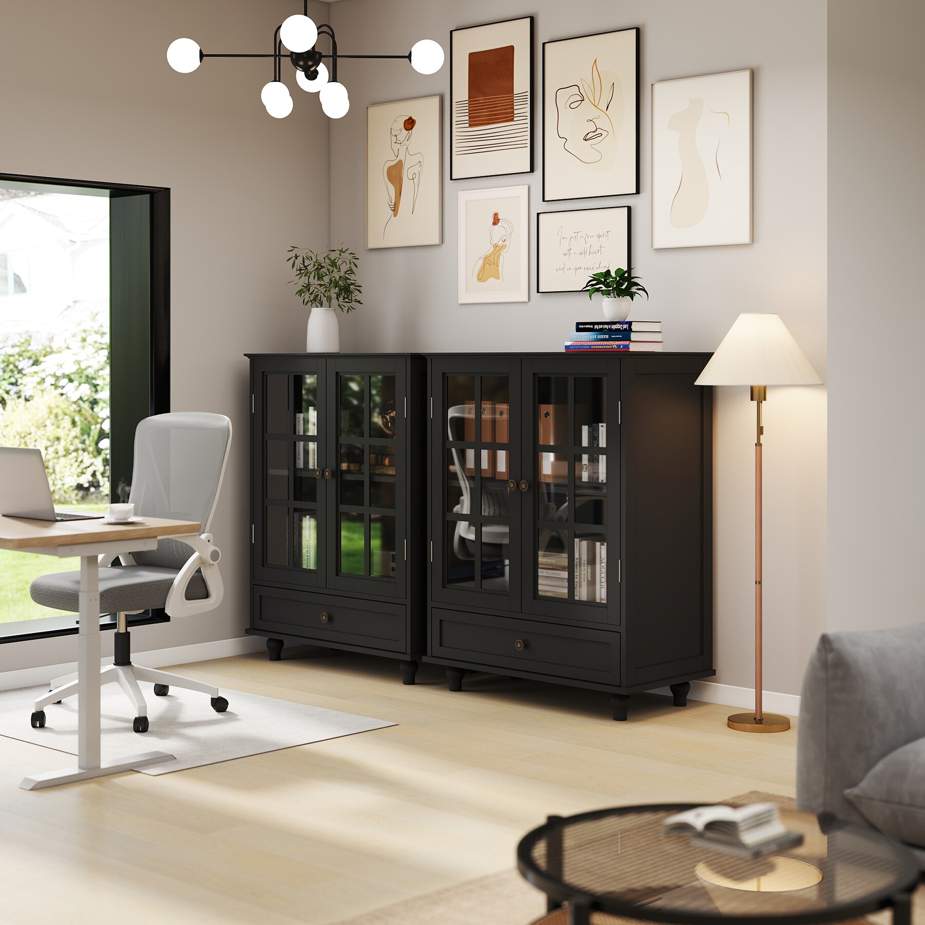 SINOFURN SYB930021BK Dining-Kitchen-Storarge - View #7