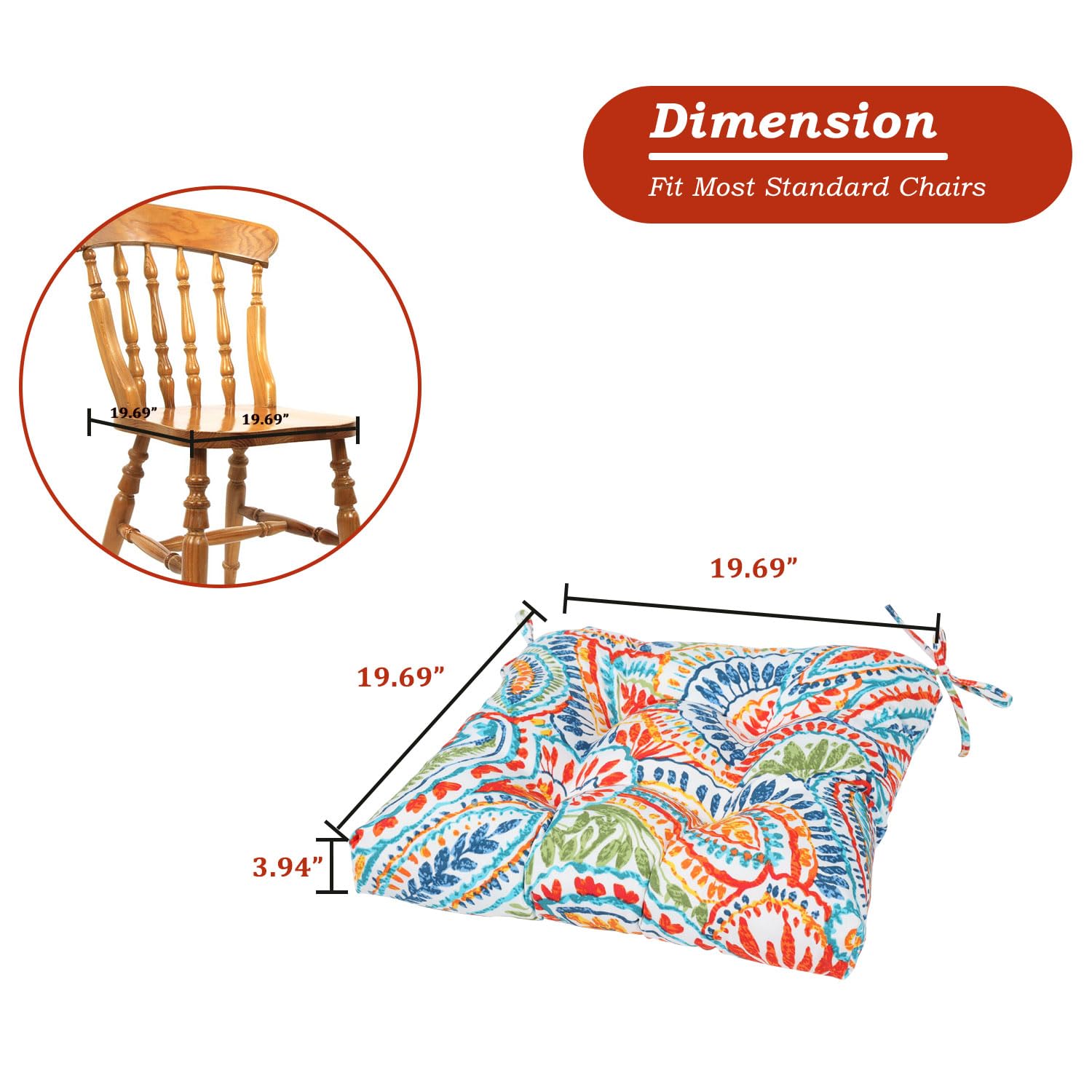 Aoodor A061-MRERE Patio-Furniture-Cushions - View #3